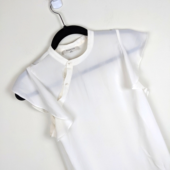 ARITZIA Babaton Chaplin Top white xxs - Picture 7 of 8